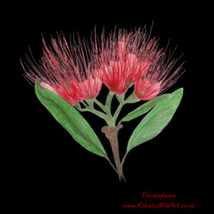 Pohutukawa Flower - Tea Towel Design