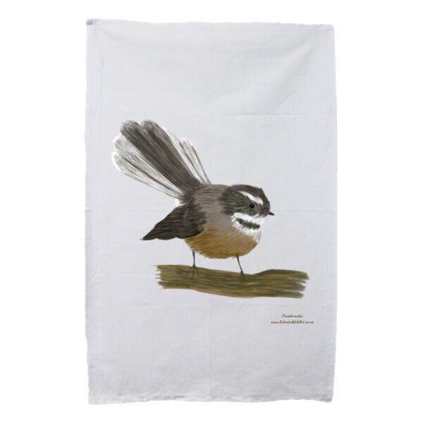 Piwakawaka - Fantail - Tea Towel Thumbnail